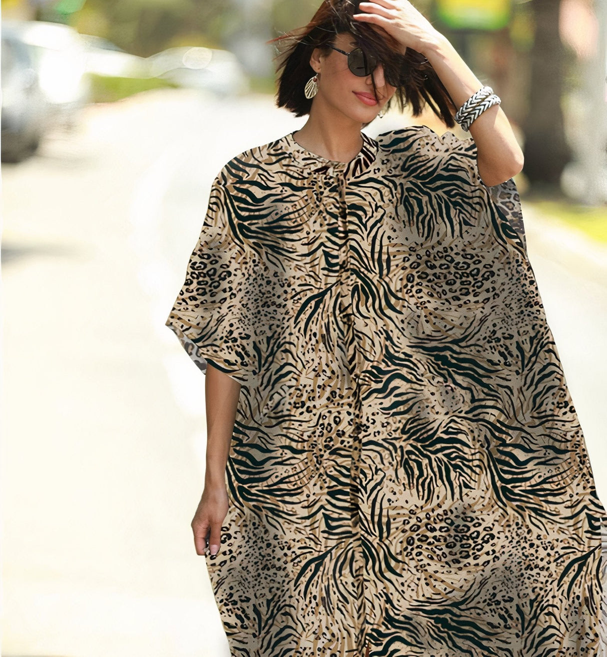 Wide Dress -Animal Print by ClaudiaG Collection