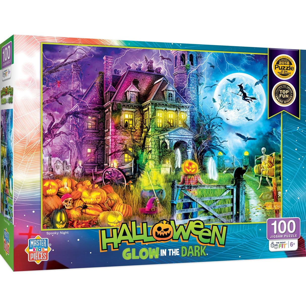 Halloween Glow in the Dark - Spooky Night 100 Piece Jigsaw Puzzle by MasterPieces Puzzle Company INC