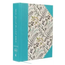 NKJV, Journal the Word Bible, Large Print, Blue Floral Cloth, Red Letter Edition: Reflect, Journal, or Create Art Next to Your Favorite Verses