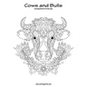 Cows and Bulls Coloring Book for Grown-Ups 1