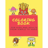 coloring book for kids and adults from simple to hard