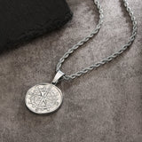 Compass Coin Pendant Necklace by Bling Proud | Urban Jewelry Online Store