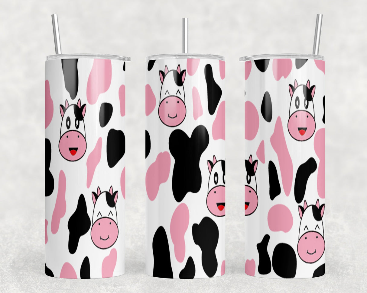 Cows|Skinny Tumbler|Optional Bluetooth Speaker| Speaker Color Varies by Rowdy Ridge Co