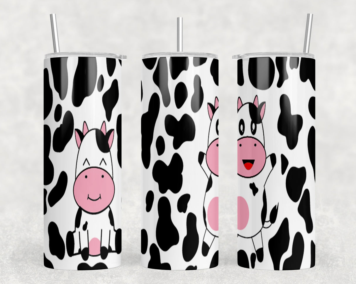 Cows|Skinny Tumbler|Optional Bluetooth Speaker| Speaker Color Varies by Rowdy Ridge Co