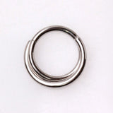 316L Stainless Steel Criss-Cross Hinged Clicker Ring by Fashion Hut Jewelry