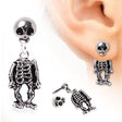 Pair of 316L Surgical Steel Two-Piece Skeleton Dangle Earrings by Fashion Hut Jewelry - Vysn