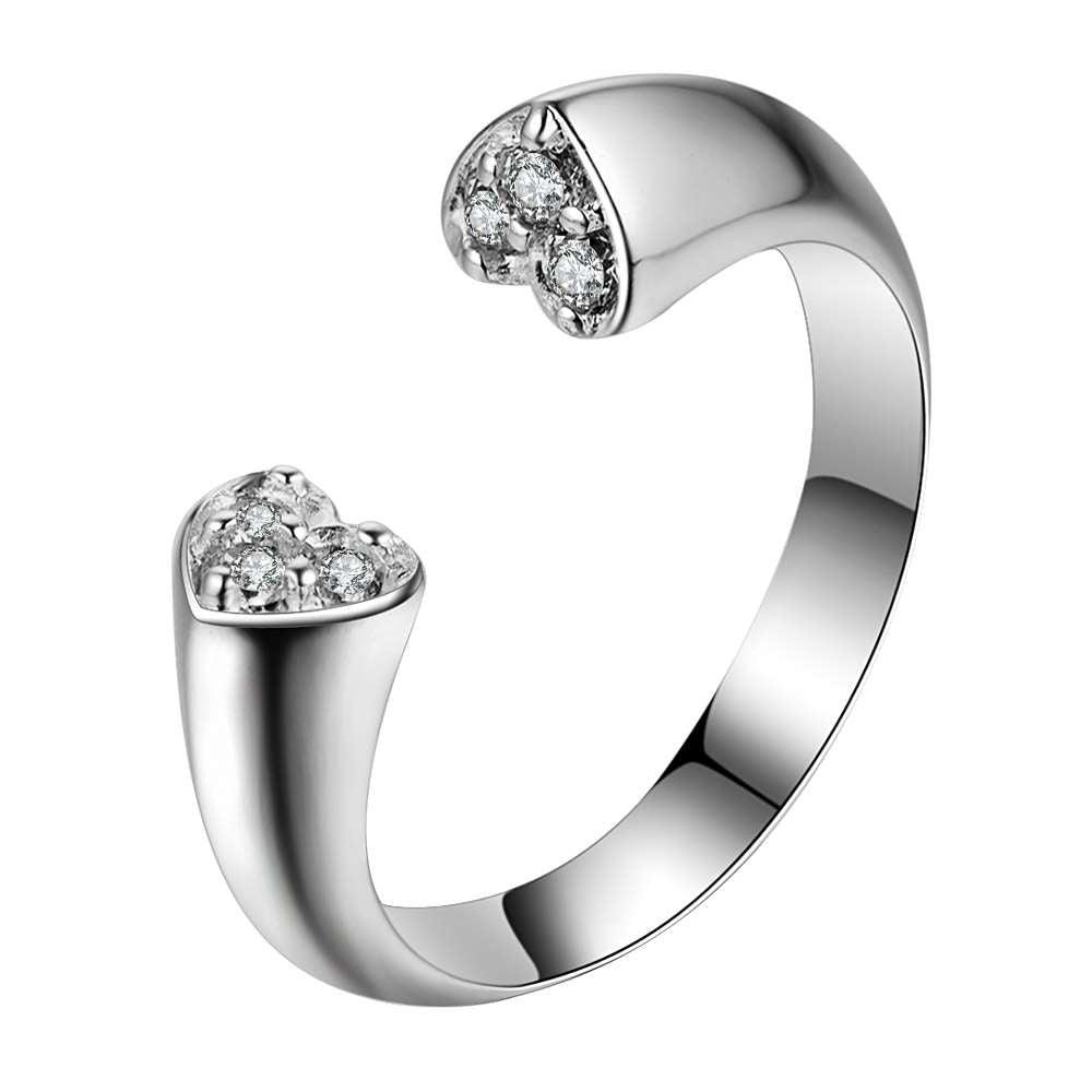 Cubic Zirconia Heart Ring by Hollywood Sensation®