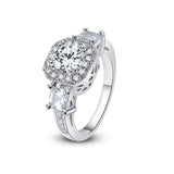 Cubic Zirconia Rings-  "Exotic Crystal Ring"-Cubic Ring-Cubic Zirconia Engagement Rings by Hollywood Sensation®