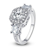 Cubic Zirconia Rings-  "Exotic Crystal Ring"-Cubic Ring-Cubic Zirconia Engagement Rings by Hollywood Sensation®