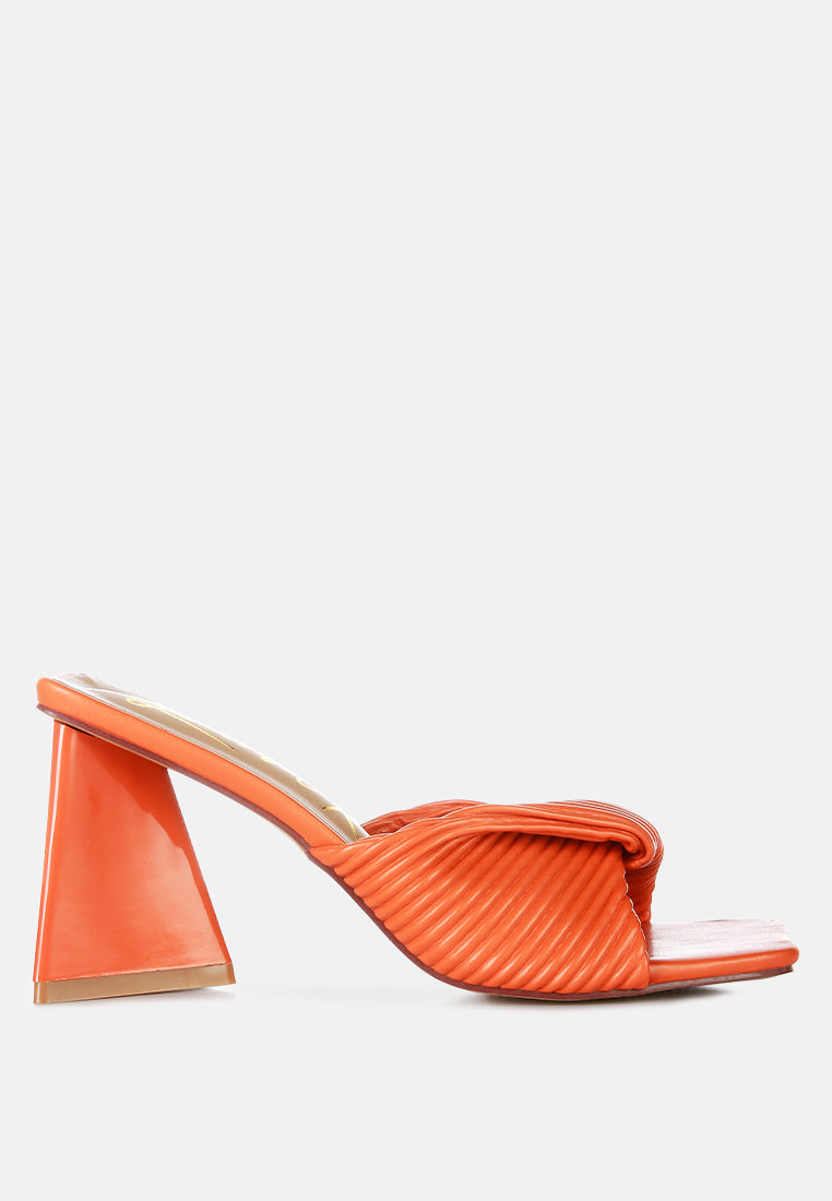 cupid kiss pleated twist strap sandals by London Rag