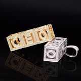 Custom Cubic Iced Baby Bock Letters Pendant Necklace by Bling Proud | Urban Jewelry Online Store