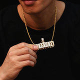 Custom Cubic Iced Baby Bock Letters Pendant Necklace by Bling Proud | Urban Jewelry Online Store