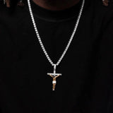 Custom Enamel Crucifix Pendant in 925 Sterling Silver by Bling Proud | Urban Jewelry Online Store