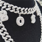 Custom Iced Out Cuban Link Chain with Letter Charms by Bling Proud | Urban Jewelry Online Store