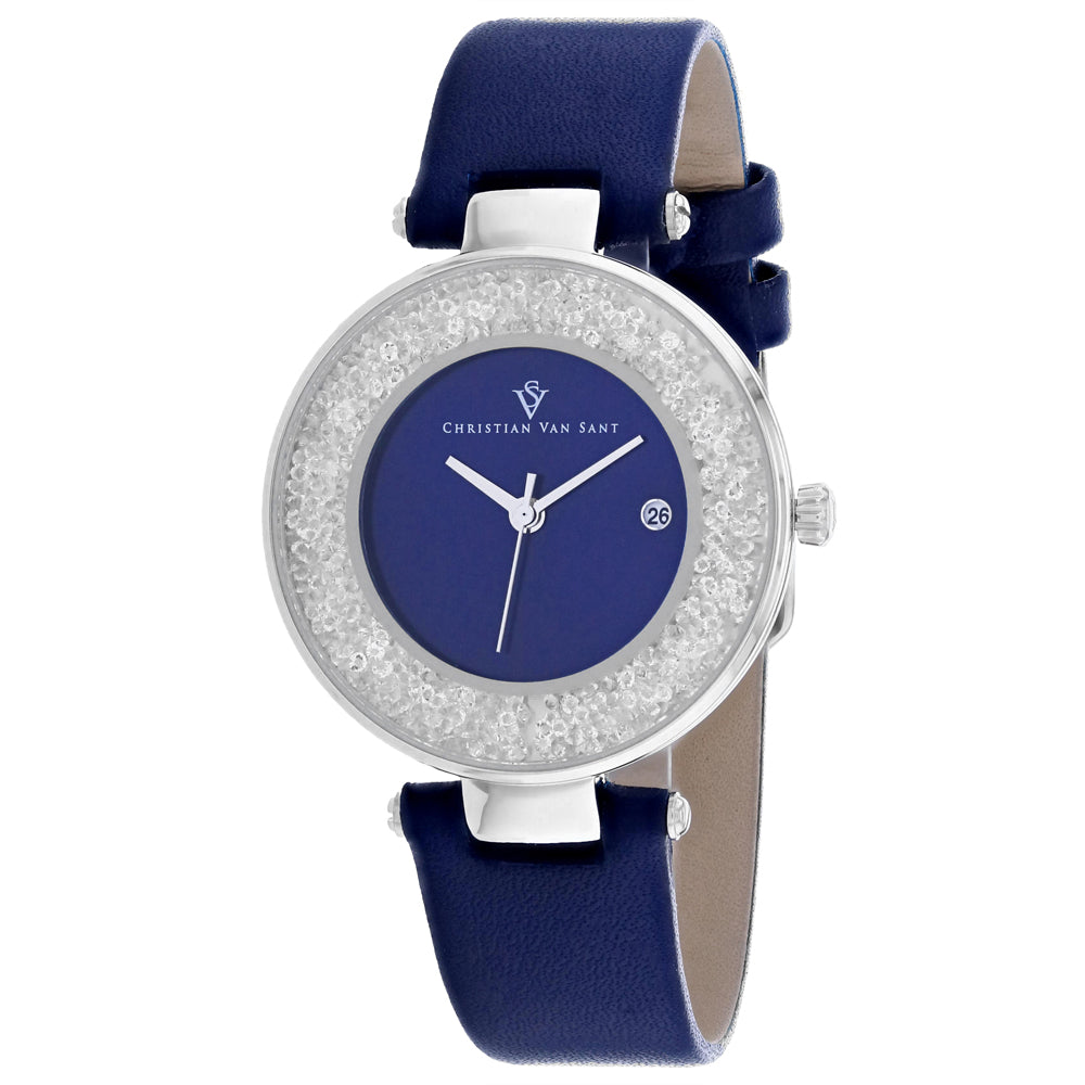 Christian Van Sant Women's Dazzle Blue Dial Watch - CV1222 by Balec Group