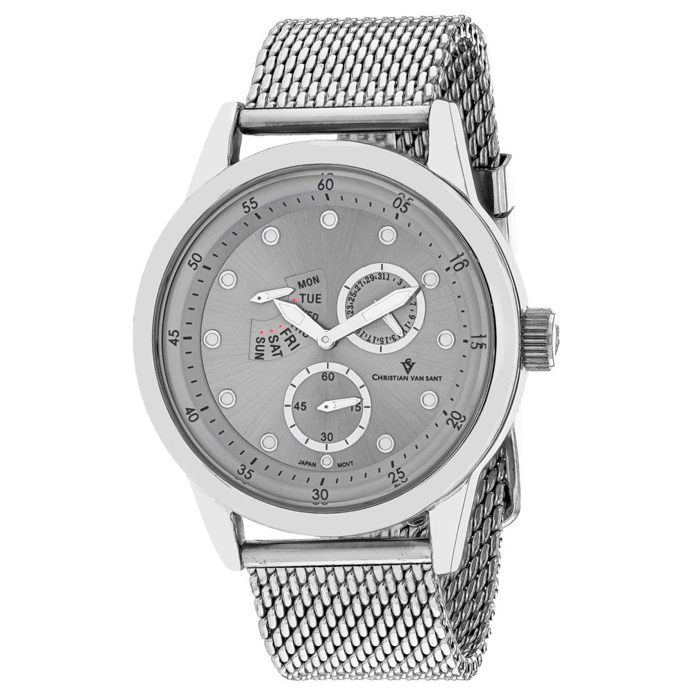 Christian Van Sant Men's Rio Silver Dial Watch - CV8710 by Balec Group