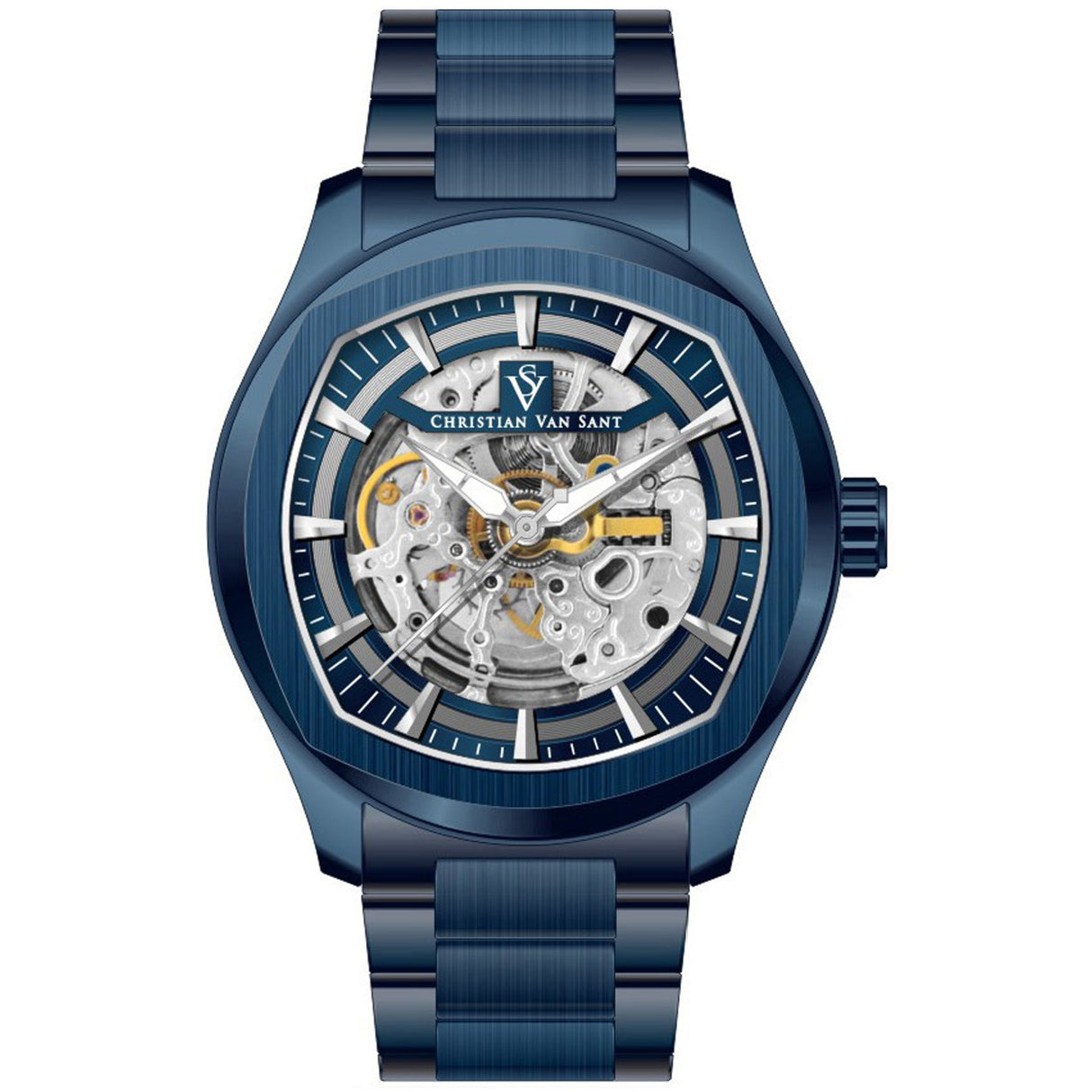 Christian Van Sant Men's Romeo Blue Dial Watch - CV9511 by Balec Group