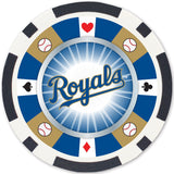 Kansas City Royals 100 Piece Poker Chips by MasterPieces Puzzle Company INC