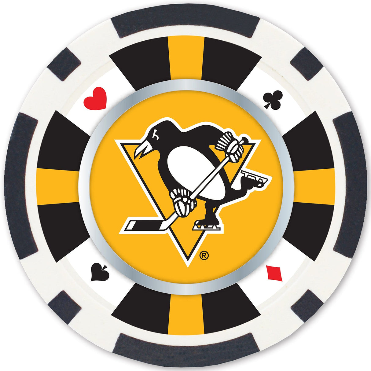 Pittsburgh Penguins 100 Piece Poker Chips by MasterPieces Puzzle Company INC