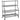 15 Pole Fishing Rod Holder Fishing Rack Cart Organizer with Wheels for Garage