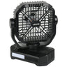 10400mAh Solar Fan Camping Fan with Solar Panel LED Lantern 7W 8 Inch