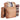 Beach Picnic Backpack Bag for 4 Person with Cooler Compartment Brown