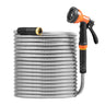 150ft Metal Garden Hose Stainless Steel Water Hose Lightweight No Kink