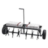 Tow Behind Plug Aerator, 40-Inch Tow Behind Lawn Plug Aerator with Universal Hitch, Pull Behind Aerator with Iron Spikes Alternately Arranged, Lawn Aerator Tow Behind for Gardens, Lawns, Farms