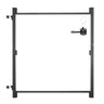 Gate Building Kit Fits 36 to 60 in Wide Openings 6 to 7 ft High Fence Black