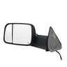 Towing Mirrors Fit for 2009-2018 Dodge Ram 1500, 2010-2018 Ram 2500 3500, Ram Classic 2019-2023 Power Heated with Signal Light & Puddle Light, Manual Controlling Flipping Folding, Black
