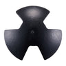 River Anchor, 12 LBS Boat Anchor Cast Iron Black Vinyl-Coated with Shackle, Marine Grade Mushroom Anchor for Boats Up To 10 ft, Impressive Holding Power in River and Mud Bottom Lakes