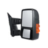 Towing Mirrors, Left & Right Pair Set for 2008-2016 Ford F250 F350 F450 F550, Power Heated with Signal Light, Plane & Convex Glass, Manual Controlling Telescoping Folding, Heating Defrost, Black