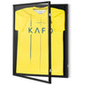 Jersey Display Frame Case, 23.3 x 31.2 x 1.5 in, Large Lockable Sport Jersey Shadow Box with 98% UV Protection PC Glass and Hangers, for Baseball Basketball Football Hockey Shirt and Uniform