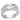 LOA843 - Rhodium Brass Ring with AAA Grade CZ in Clear