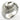 LOA672 - Rhodium Brass Ring with AAA Grade CZ in Clear