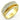 LOA648 - Gold+Rhodium 925 Sterling Silver Ring with AAA Grade CZ in Clear