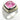 LOA667 - Rhodium Brass Ring with AAA Grade CZ in Rose