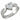LOAS1061 - High-Polished 925 Sterling Silver Ring with AAA Grade CZ in Clear
