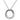 LOAS1319 - High polished (no plating) 925 Sterling Silver Chain Pendant with AAA Grade CZ in Clear