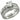 LOAS1023 - Rhodium 925 Sterling Silver Ring with AAA Grade CZ in Clear