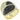 LOA607 - Gold & Brush Brass Ring with Top Grade Crystal in Multi Color