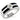 14034 - Rhodium Brass Ring with AAA Grade CZ in Clear