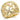 0W274 - Gold Brass Ring with AAA Grade CZ in Clear