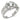 30326 - Matte Rhodium & Rhodium 925 Sterling Silver Ring with AAA Grade CZ in Clear