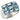 6X002 - High-Polished 925 Sterling Silver Ring with Synthetic Spinel in Sea Blue