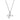 DA093 - High polished (no plating) Stainless Steel Chain Pendant with AAA Grade CZ in Clear