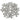 9W143 - Rhodium Brass Ring with AAA Grade CZ in Clear