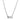 TK2885 - High polished (no plating) Stainless Steel Necklace with AAA Grade CZ in Clear
