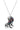TK1125 - High polished (no plating) Stainless Steel Chain Pendant with Top Grade Crystal in Multi Color