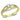 DA277 - IP Gold(Ion Plating) Stainless Steel Ring with AAA Grade CZ in Clear